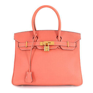 Hermes Hermès Birkin 30 Taurillon Clemence Crevette Handbag with Gold Hardwar...